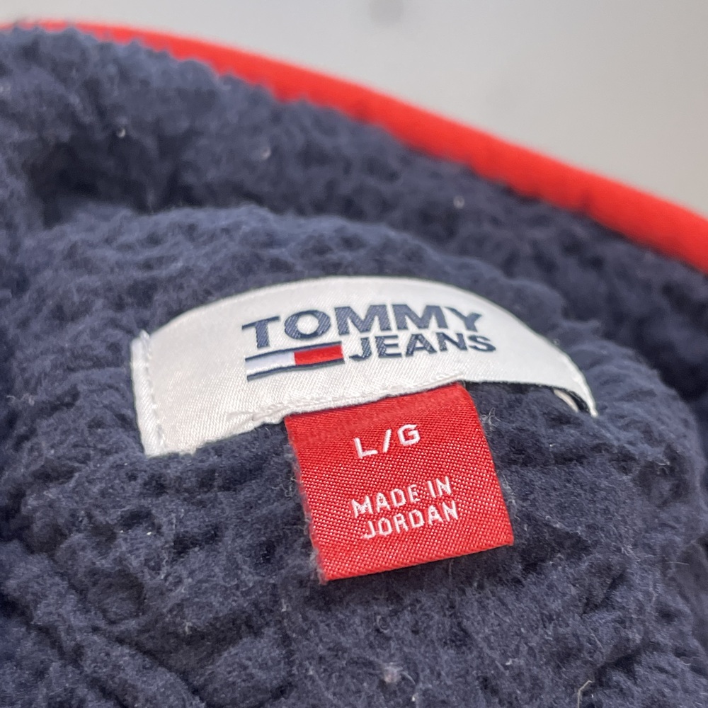 Tommy Jeans Blue Sherpa Pullover With Pocket - Picture 6 of 7